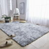Soft Grey Fluffy Carpets Area Non-slip Rugs Floor Mat Size: 5*8 - Image 3