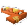 6 Seater L Shaped Sofa - Image 6